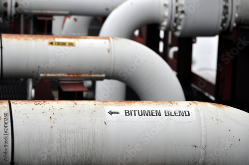Photo: Tar sands pump facility Tar sands pump facility