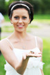 bride and small frog bride and small frog