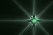 Green-star abstract background