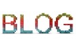 3D blog word