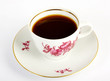 Coffee cup on white background