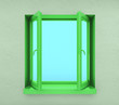 Opened window