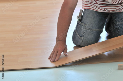 Foto: Laminat verlegen Laminat verlegen