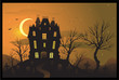 Halloween background haunted house Halloween background haunted house