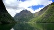 Go by ship through the fjord.