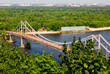 Bridge over Dnipro River in Kyiv Ukraine