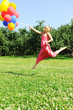Flying with balloons Flying with balloons