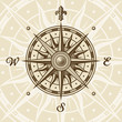 Vintage compass rose