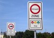Verkehrsschild Umweltzone Plaketten