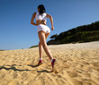 Running female feet female