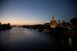 Rio Guadalquivir y Torre del Oro en Sevilla