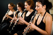 Beautiful clarinetists performance Beautiful clarinetists performance