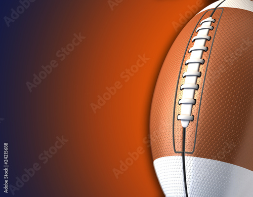 Illustration: 3d american football background 3d american football background