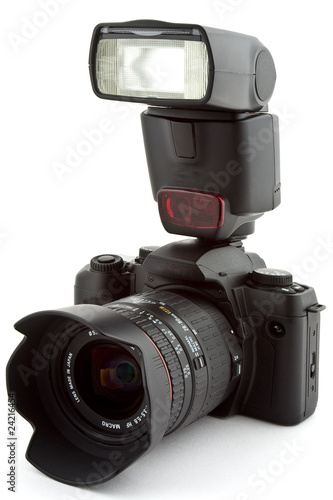 Foto: Camera mit Blitz Camera mit Blitz