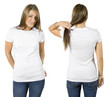 Female wearing blank white shirt Female wearing blank white shirt