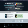 Web Design Template 8 (Dark Theme) Vector Web Design Template 8 (Dark Theme) Vector