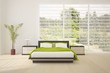 green bedroom