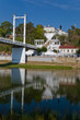 Bridge over the river of Ural in Orenburg.