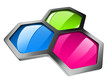 hexagonal color concept hexagonal color concept