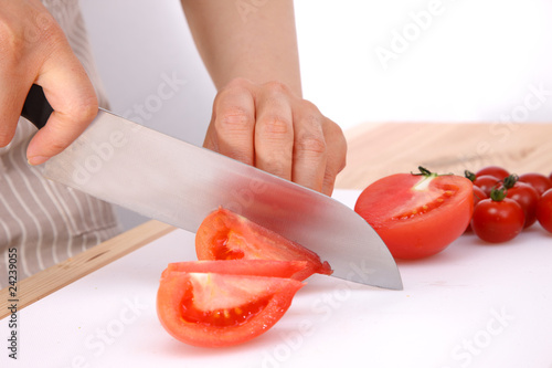 Photo: cut tomato cut tomato