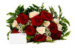 Flowers and blank card Flowers and blank card