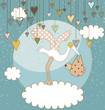 Baby arrival announcement card Baby arrival announcement card