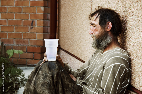 Photo: Despair of homeless. Despair of homeless.