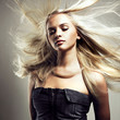 Beautiful woman with magnificent hair