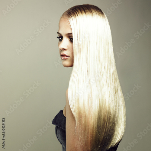 Beautiful woman with magnificent hair