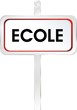 panneau école