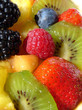 Multicolored fruits