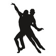 silhouette couple qui danse