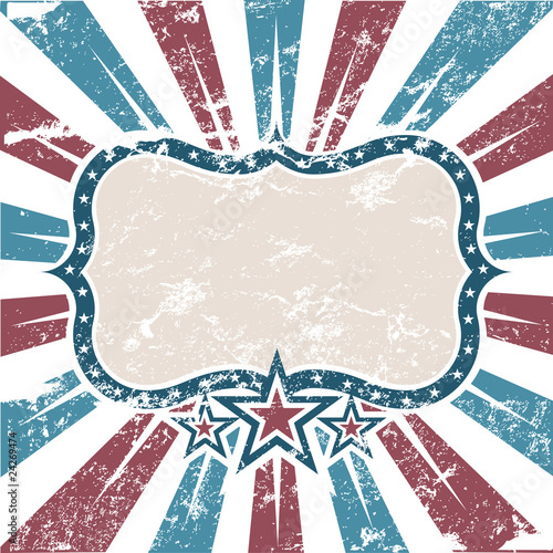 Vector: Old Colors American Background in grunge style Old Colors American Background in grunge style