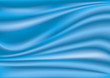 Blue silk fabric