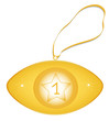 One gold medal,object isolated, vector
