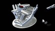 Animation construction moteur 3D vidéo