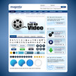 Web Design Template 10 Vector (Blue Theme) Web Design Template 10 Vector (Blue Theme)