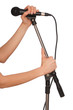 black microphone