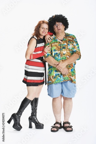 Photo: Couple Dressed In 1970's Clothes Couple Dressed In 1970's Clothes