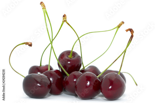 Photo: Cherries with green stem Cherries with green stem