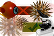 Eye with microscope