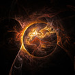 hintergrund, vision, zukunft, fantasie, feuer, ring