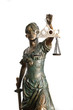 Lady of Justice on white background