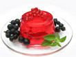 fruit jelly dessert with red currant fruit jelly dessert with red currant