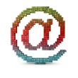 3d at email symbol gradient