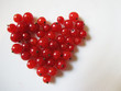 Herz aus Johannisbeeren