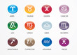 Horoscope icons set