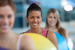 Women at a pilates class