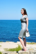barefoot young woman