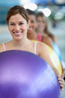Women at a pilates class